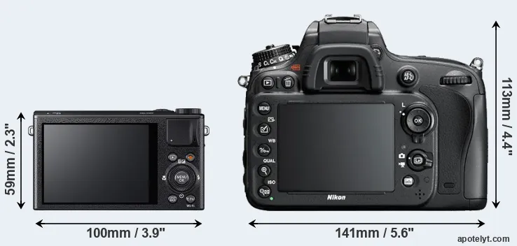 Comparison XQ2 or D600 rear