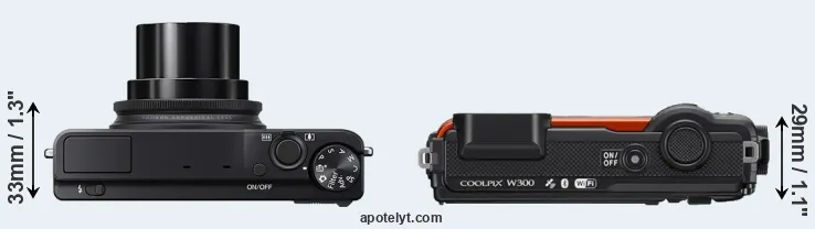 Compare XQ2 versus W300 top