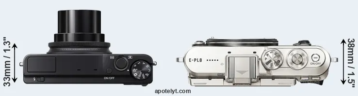 Compare XQ2 versus E-PL8 top