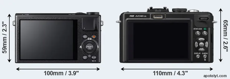 Comparison XQ2 or LX5 rear