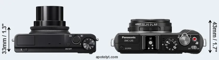 Compare XQ2 versus LX5 top