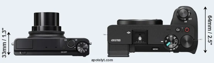 Compare XQ2 versus A6700 top