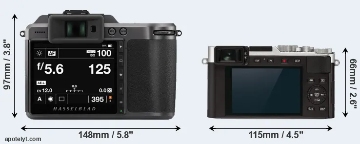 Comparison X1D II or D-LUX 7 rear