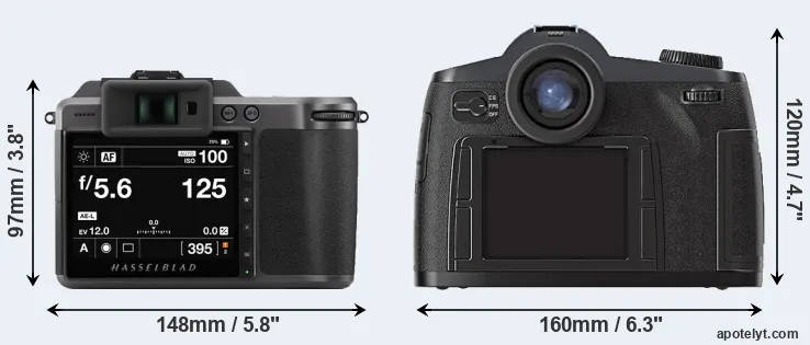 Comparison X1D II or S2 rear
