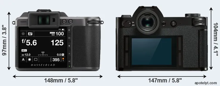 Comparison X1D II or Leica SL rear