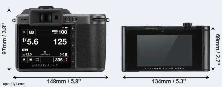 Comparison X1D II or TL2 rear
