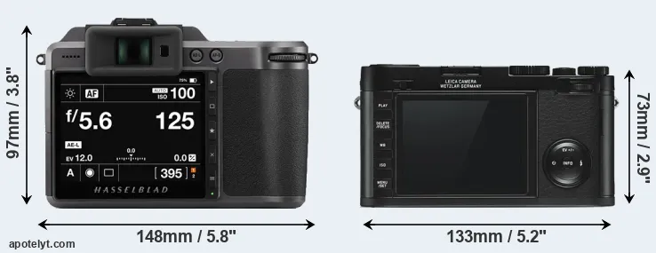 Comparison X1D II or X Typ 113 rear