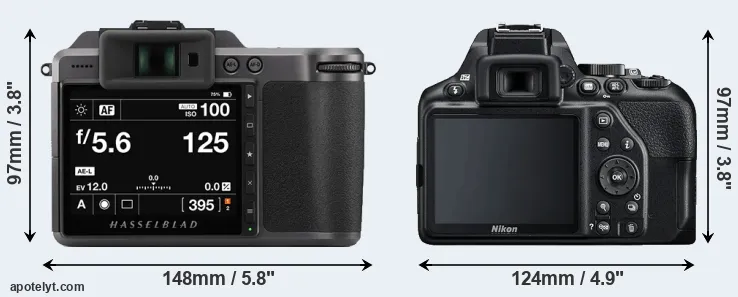 Comparison X1D II or D3500 rear
