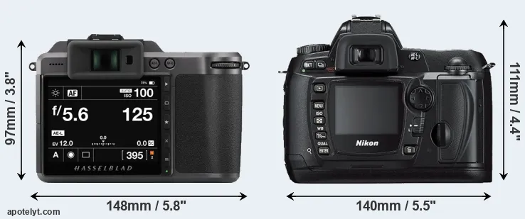 Comparison X1D II or D70s rear