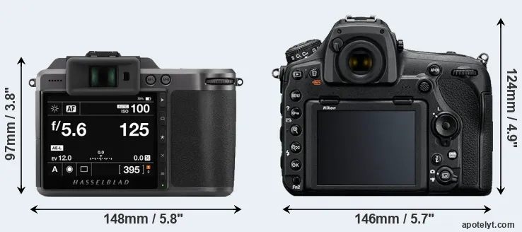 Comparison X1D II or D850 rear