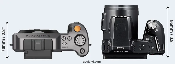 Compare X1D II versus L840 top