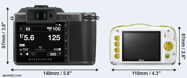 Comparison X1D II or W150 rear