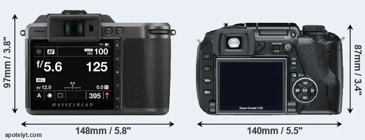 Comparison X1D II or E-330 rear