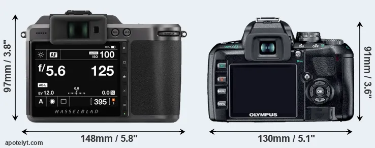 Comparison X1D II or E-410 rear