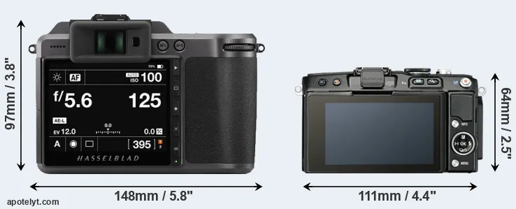 Comparison X1D II or E-PL5 rear