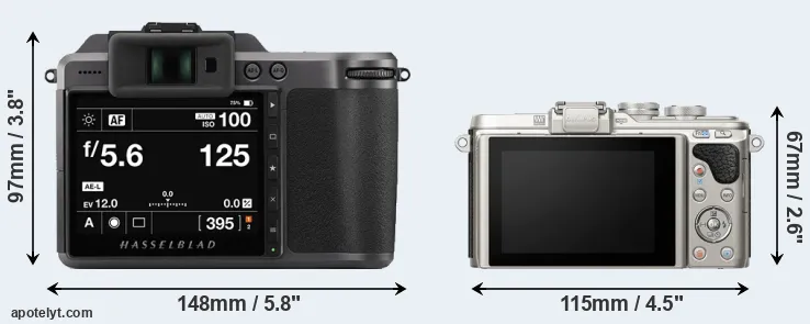 Comparison X1D II or E-PL8 rear