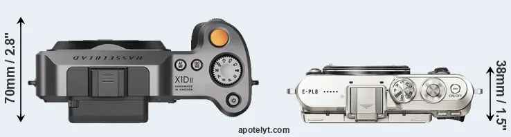 Compare X1D II versus E-PL8 top