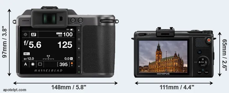 Comparison X1D II or XZ-1 rear