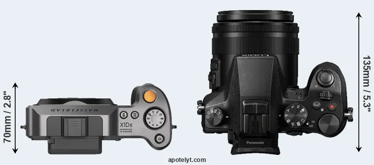Compare X1D II versus FZ2000 top