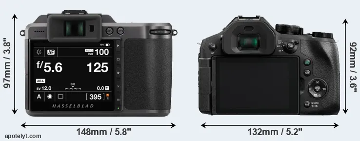 Comparison X1D II or FZ300 rear