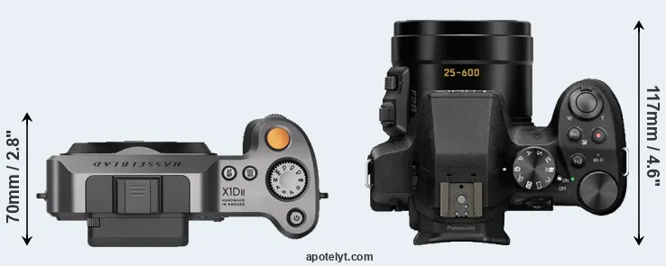 Compare X1D II versus FZ330 top