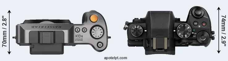 Compare X1D II versus G80 top