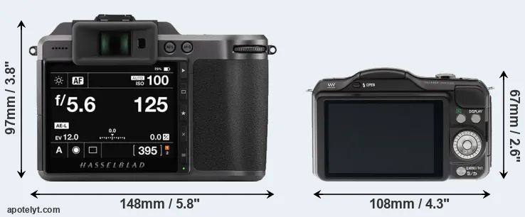 Comparison X1D II or GF5 rear