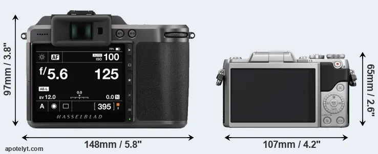 Comparison X1D II or GF7 rear