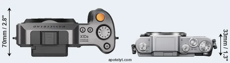 Compare X1D II versus GF7 top