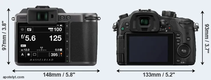 Comparison X1D II or GH4 rear