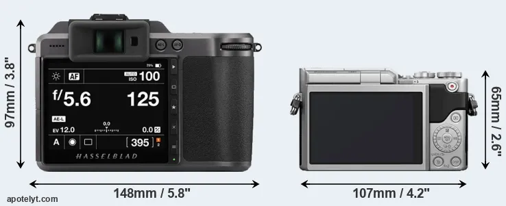 Comparison X1D II or GX800 rear