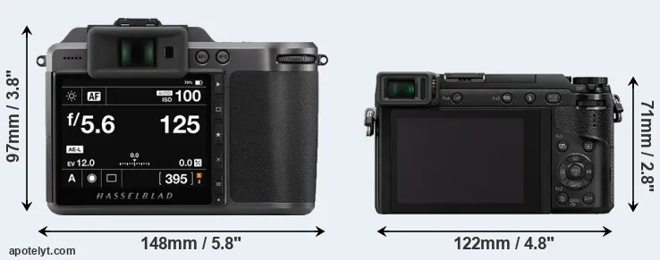Comparison X1D II or GX85 rear