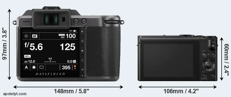 Comparison X1D II or LX15 rear