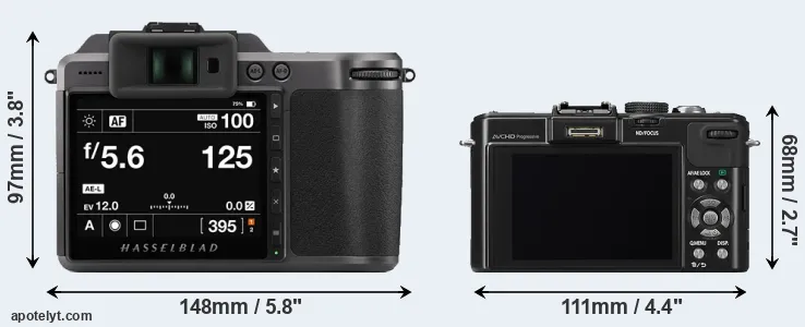 Comparison X1D II or LX7 rear