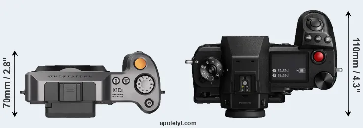 Compare X1D II versus S1H top
