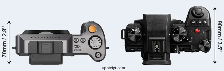 Compare X1D II versus S5 II top