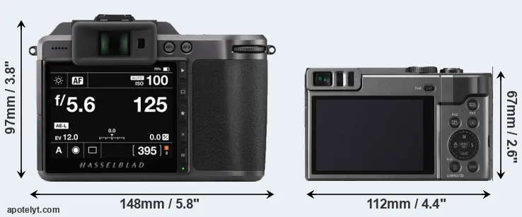Comparison X1D II or ZS70 rear