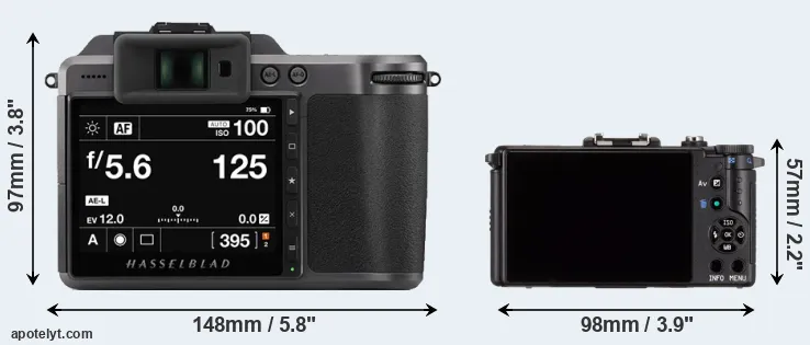 Comparison X1D II or Pentax Q rear