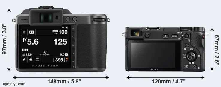 Comparison X1D II or A6300 rear