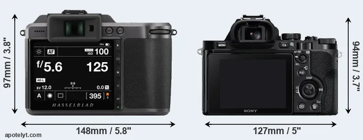 Comparison X1D II or A7 rear