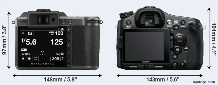 Comparison X1D II or A77 rear