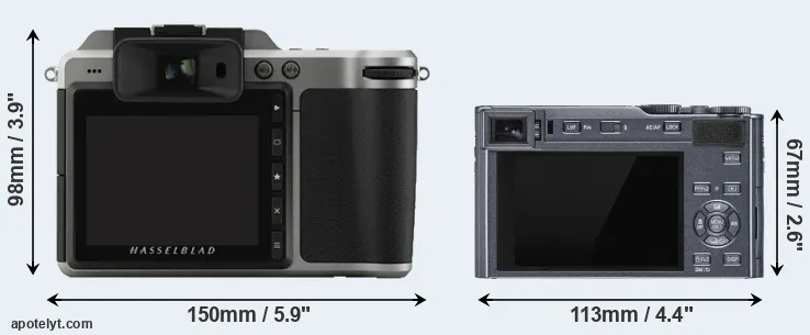 Comparison X1D or C-LUX rear