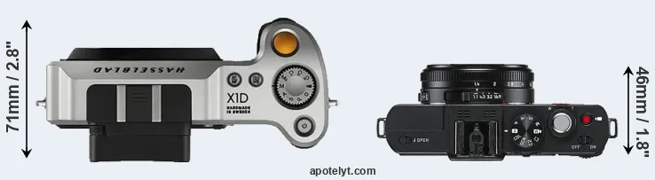 Compare X1D versus D-LUX 6 top