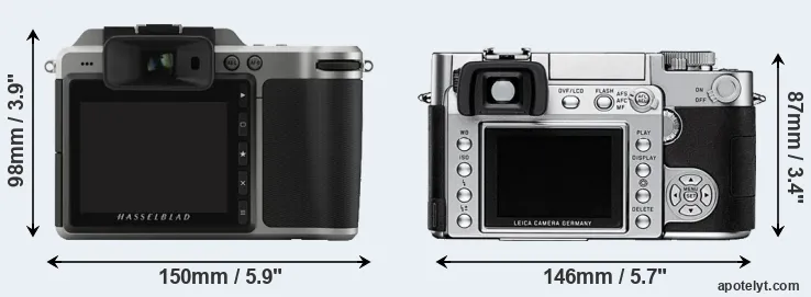 Comparison X1D or Digilux 3 rear