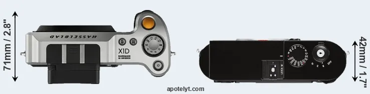Compare X1D versus M Typ 262 top