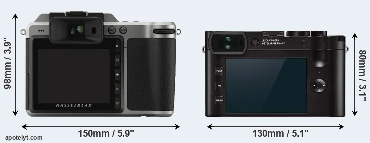 Comparison X1D or Q2 rear