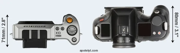 Compare X1D versus S Typ 007 top