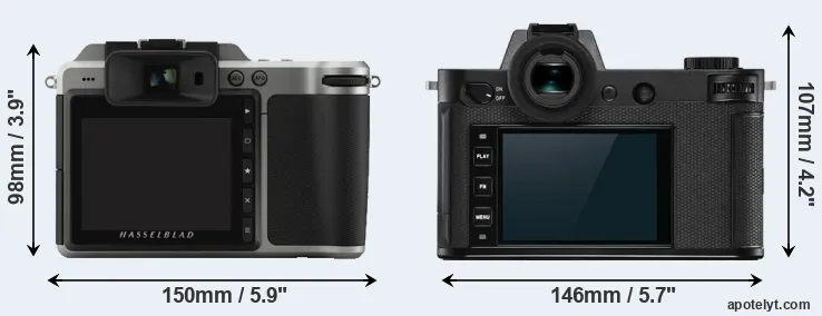 Comparison X1D or Leica SL2-S rear