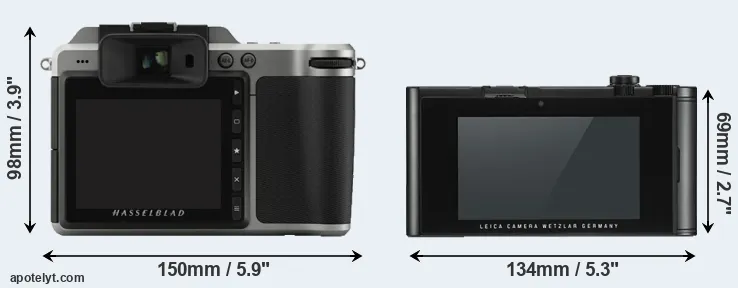 Comparison X1D or TL2 rear