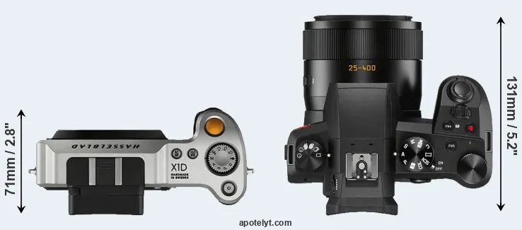 Compare X1D versus V-LUX 5 top